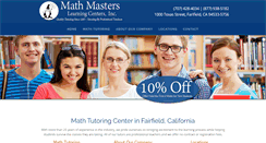 Desktop Screenshot of mathmasters.com