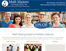 Tablet Screenshot of mathmasters.com